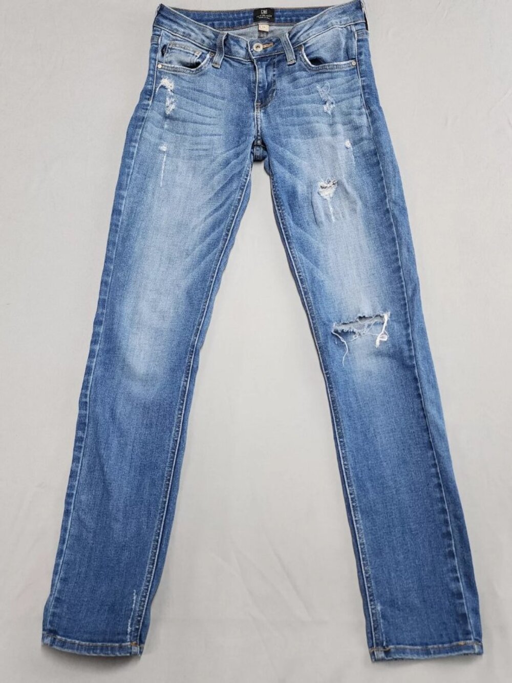 Just Black Womens Jeans Size 26 Blue Distressed Skinny Stretch Denim Low Rise